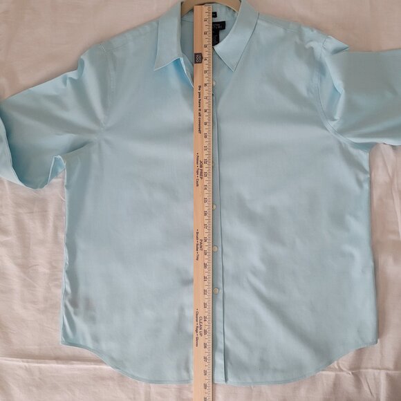 Blue Womens Button Blouse Long Sleeve No Iron Jones New York Size XL - Picture 9 of 15